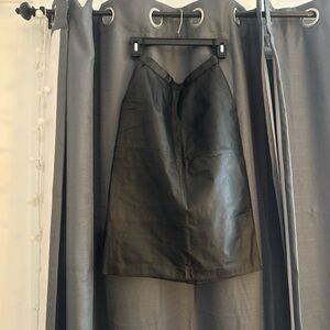 Black Leather Skirt